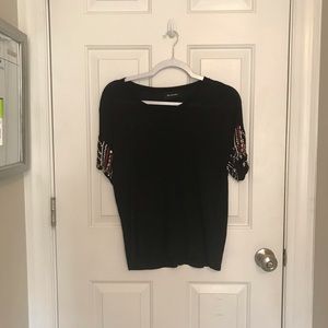 The Kooples Embellished Sleeve Tee